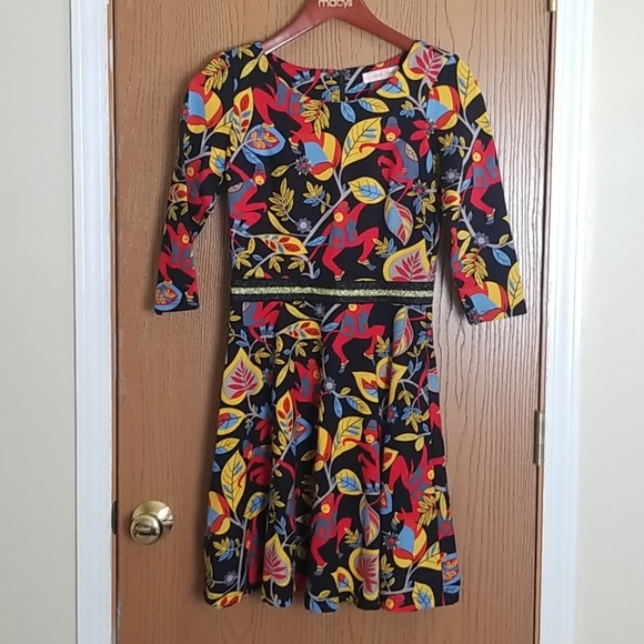 NWT Traffic People Monkey Print Dress Small - Picture 1 of 17